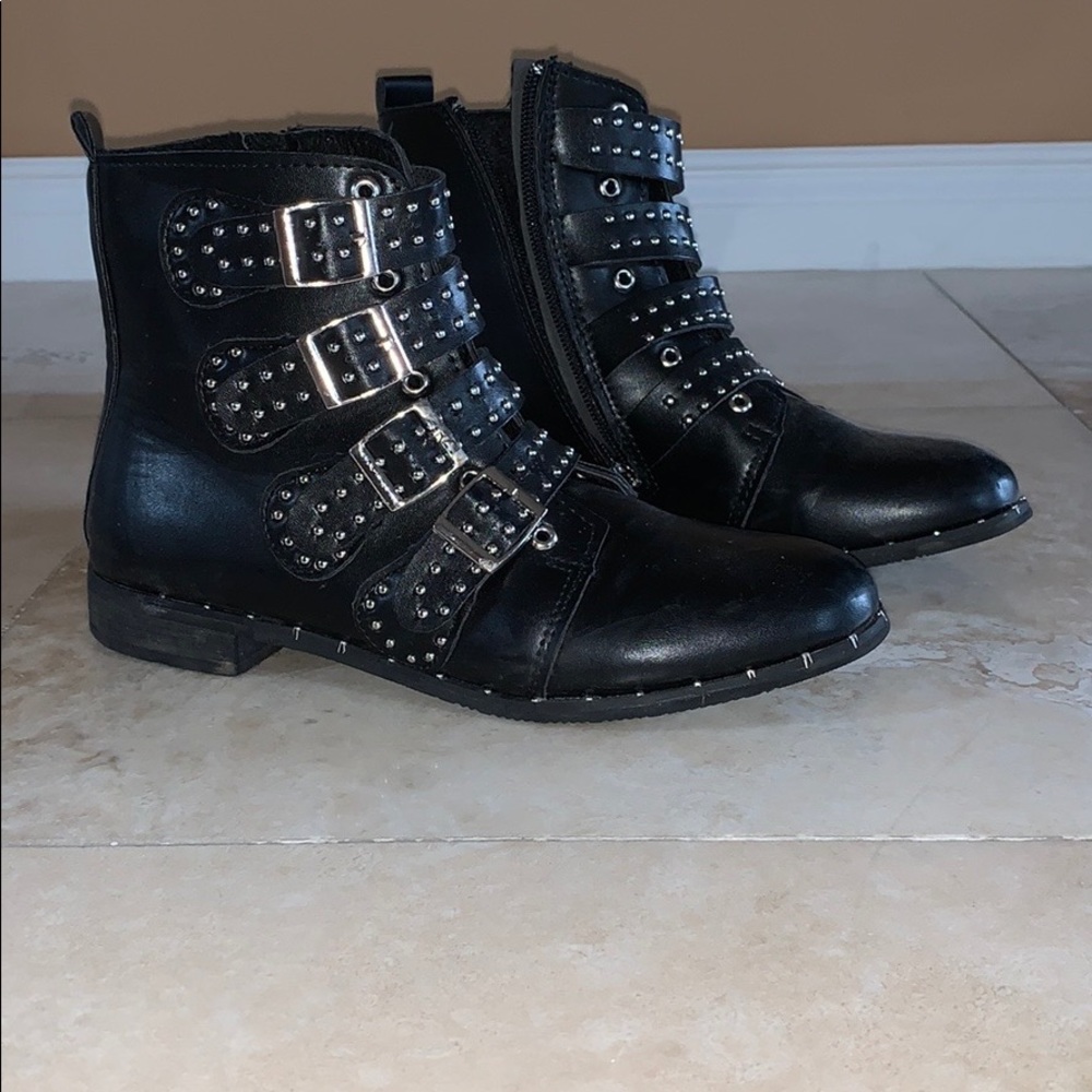 Studded ankle boots